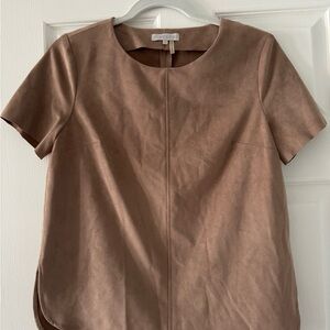 Suede top